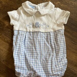 Baby Romper with Bear Embroidery